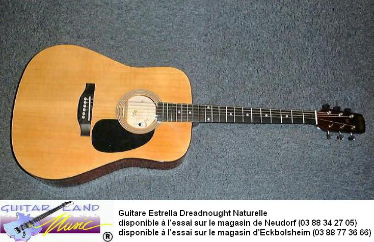 Guitare Estrella Western Naturel